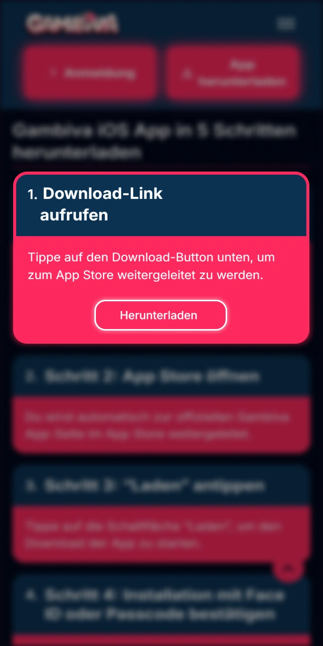 Nutzen Sie den offiziellen Link zur Weiterleitung für Gambiva.
