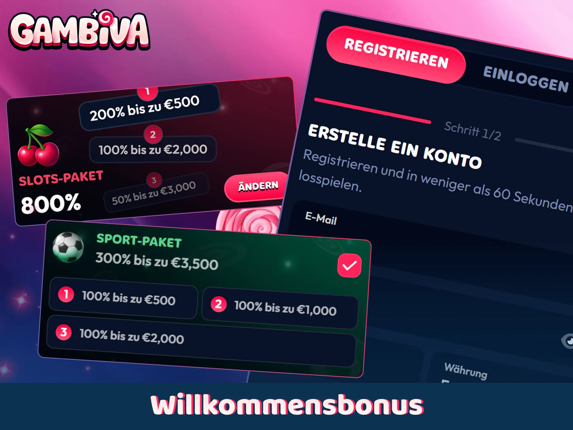 Aktivieren Sie das exklusive Startguthaben direkt über die mobile Gambiva Anwendung.